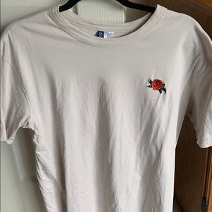 Divided flower shirt
